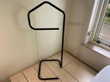 Vintage zwart metalen Ikea dressboy met doppen jaren 80, Ophalen of Verzenden, Gebruikt
