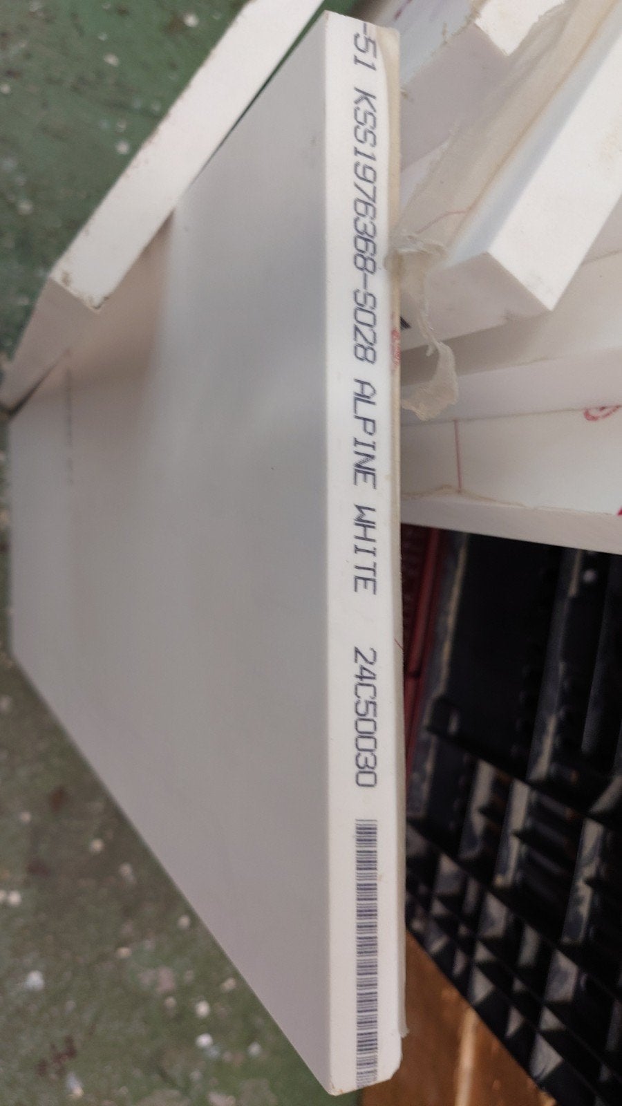 Hi-macs Alpine White 20mm dik. Diverse stukken., Ophalen, Nieuw, Overige materialen, 20 tot 50 mm