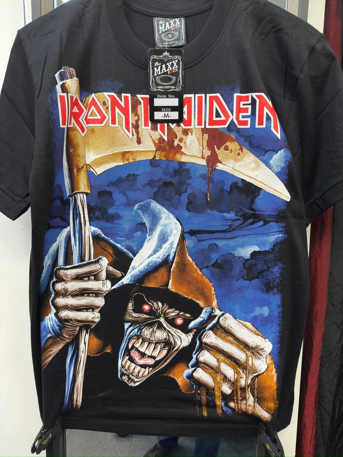 Iron maiden t-shirt size M, Ophalen of Verzenden, Nieuw, Maat 48/50 (M), Zwart