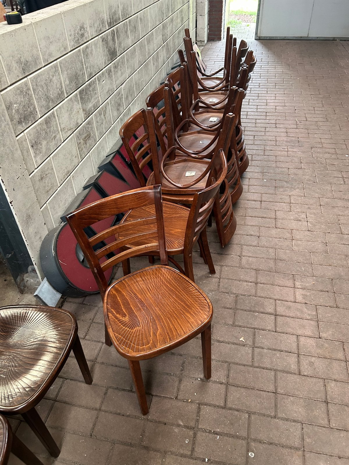Mooie oude café stoelen, Huis en Inrichting, Ophalen of Verzenden
