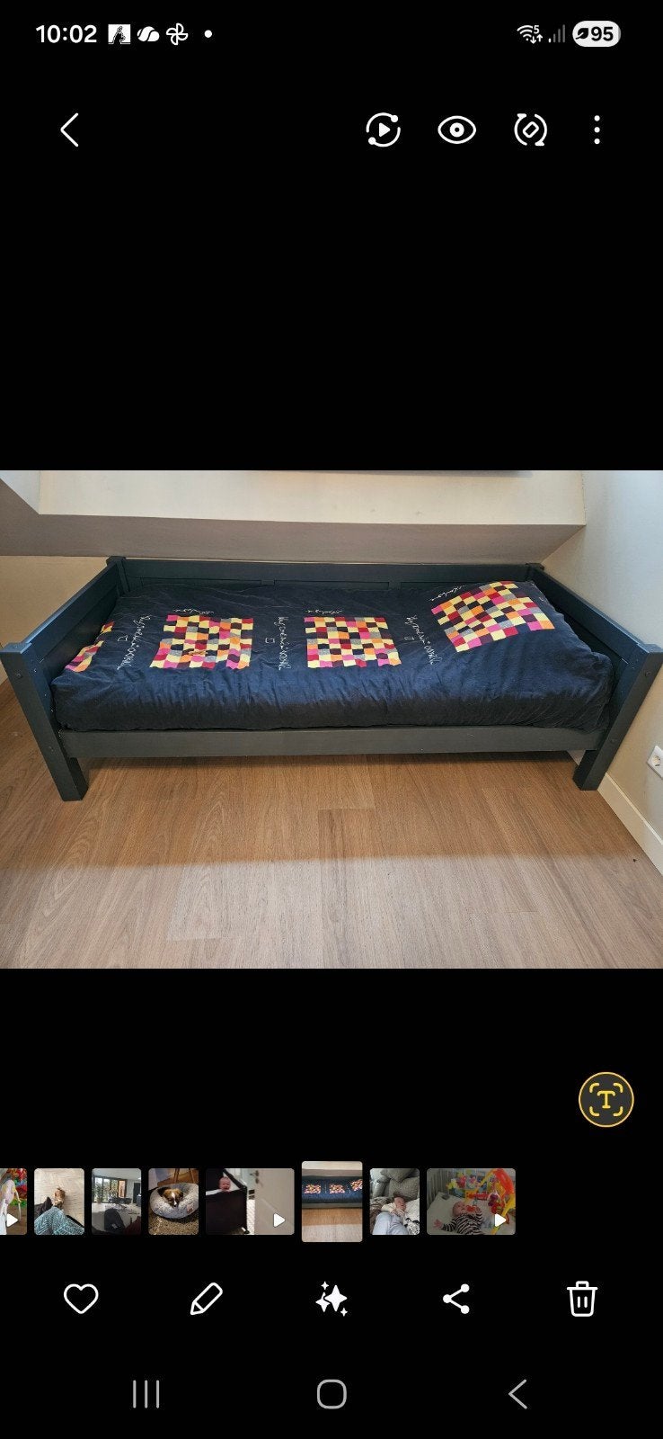 Een een persoons kajuit bed, Huis en Inrichting, Ophalen, Gebruikt, 90 cm, Eenpersoons