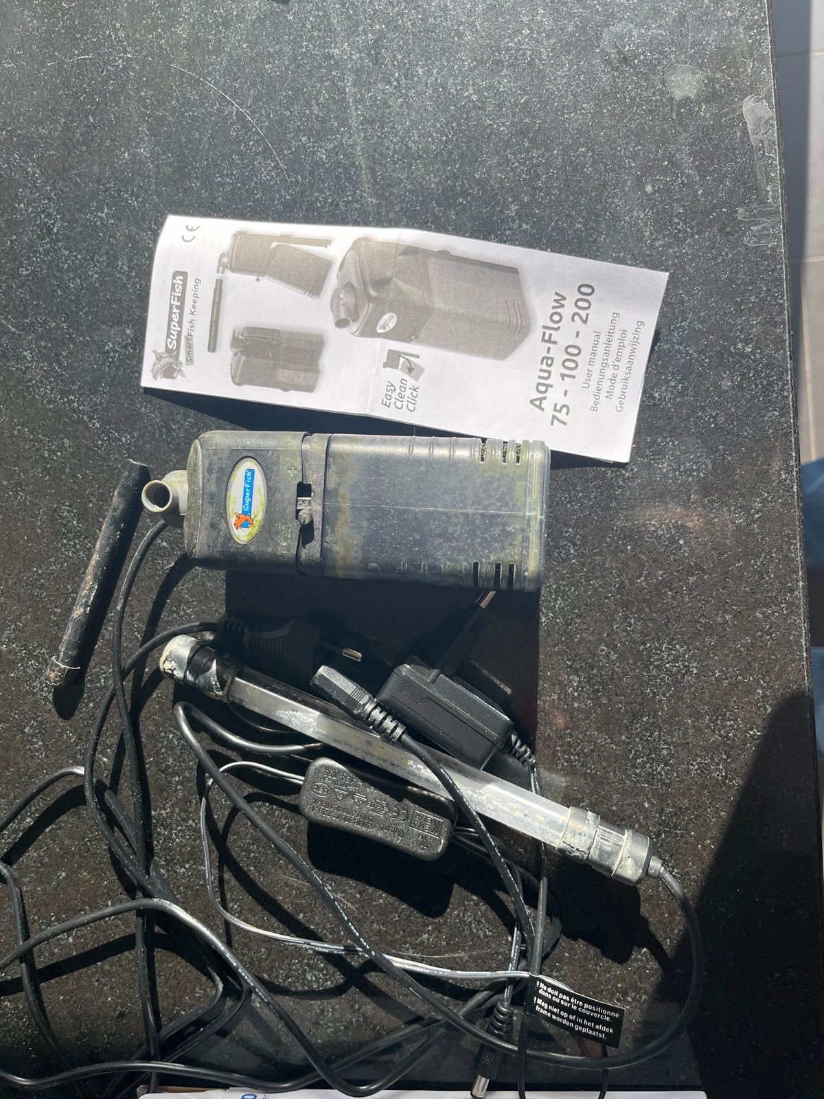 Aquarium filter en lamp, Ophalen of Verzenden, Gebruikt, Filter, Superfish