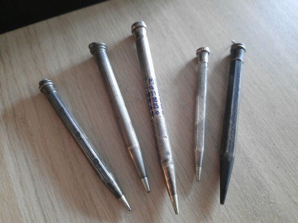 Vulpotloodjes zilver, Ophalen of Verzenden, Gebruikt, Vulpotlood, Overige merken