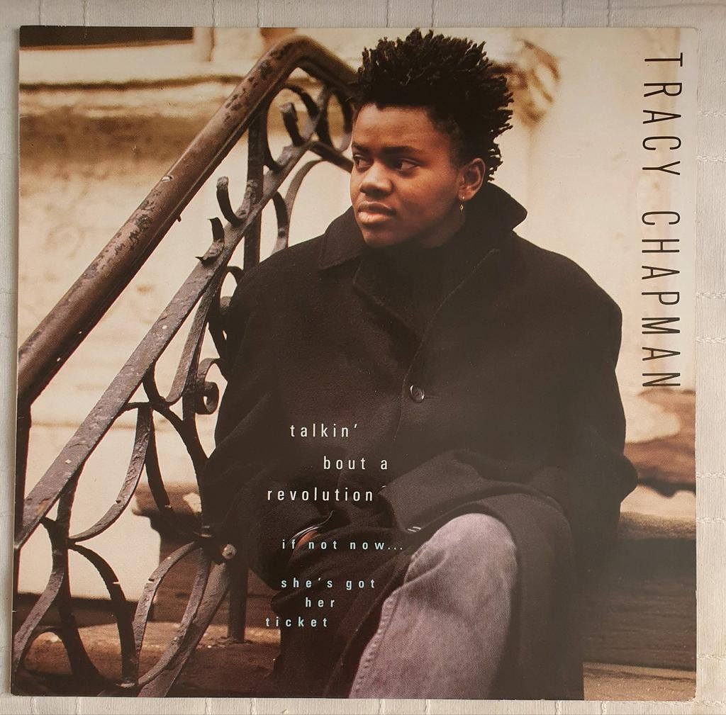 Vinyl 12" Tracy Chapman - Talkin' bout a revolution - 1988, Cd's en Dvd's, Vinyl | Pop, Verzenden, 1980 - 1989, Zo goed als nieuw
