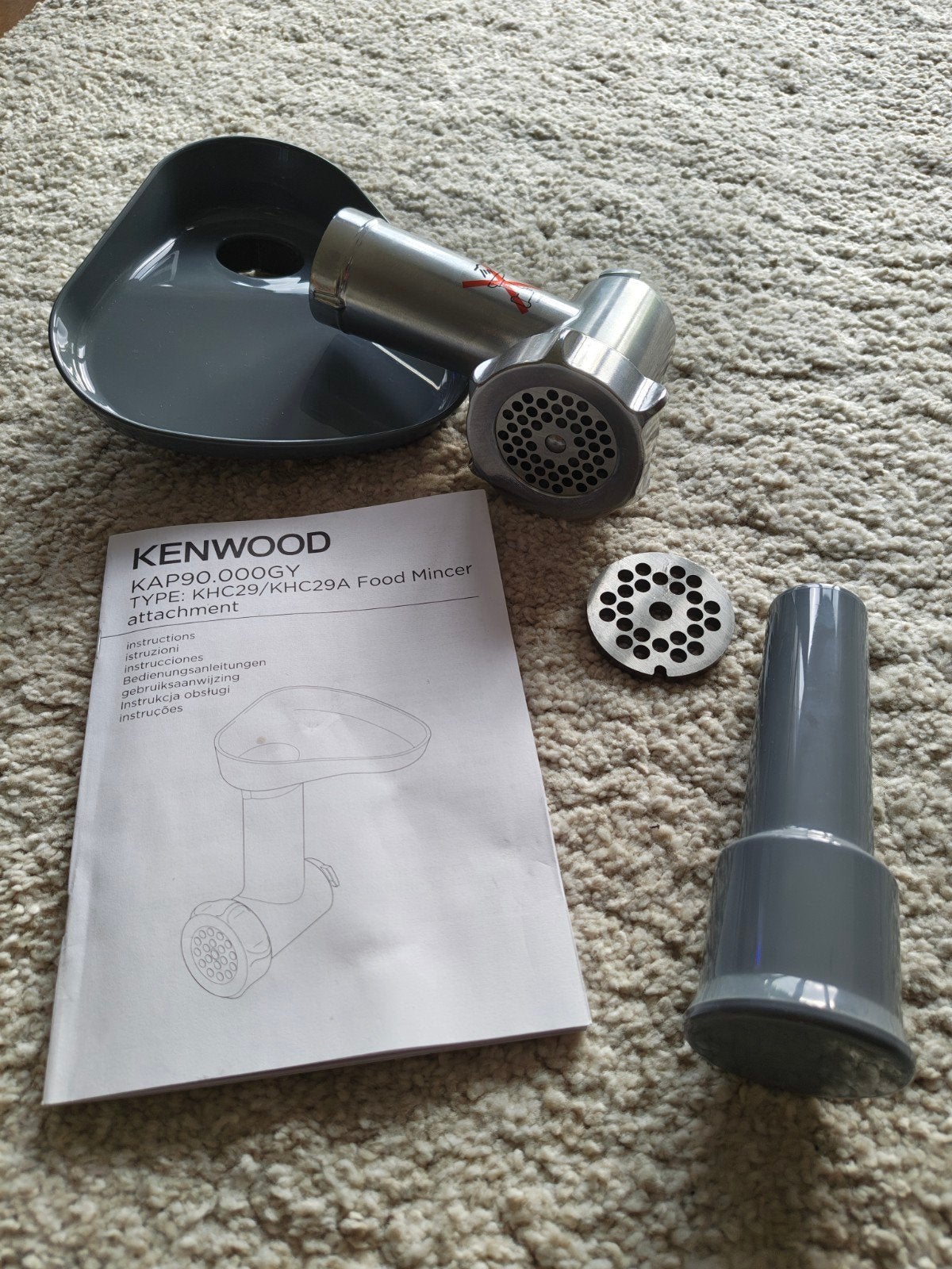 Kenwood KHC29/KHC29A FOOD MINCER, Ophalen, Nieuw