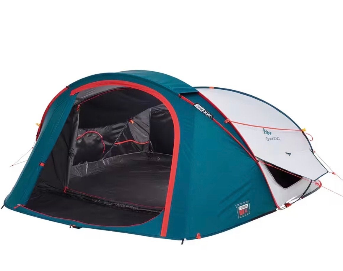 Quechua 2seconds XL 3p Fresh & Black tent als nieuw, Caravans en Kamperen, Ophalen, Zo goed als nieuw, Tot en met 3