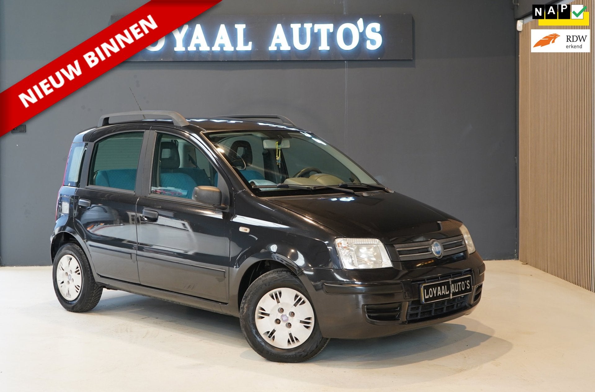Fiat Panda 1.2 Dynamic | AIRCO | ELEK.RAMEN | APK | NAP., Voorwielaandrijving, Stof, Gebruikt, Zwart