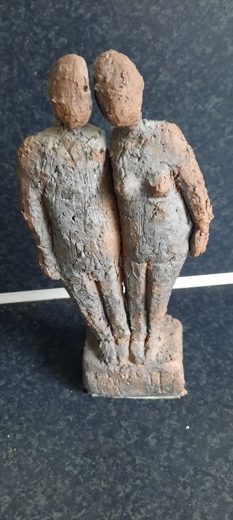beeldje handgemaakt door willy Groot, Ophalen of Verzenden, Zo goed als nieuw, Mens