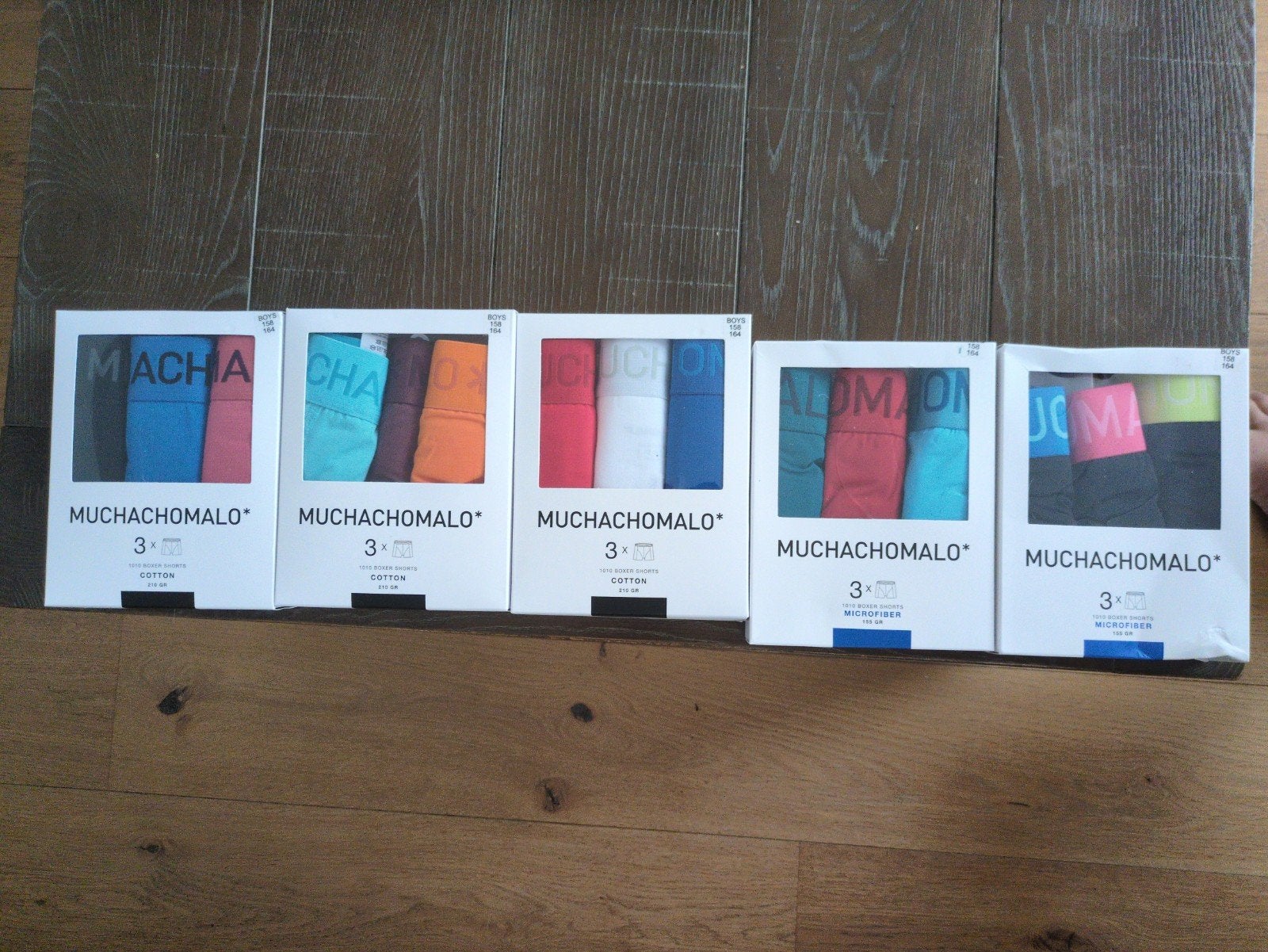 5x Muchachomalo Boxershorts - Maat 158/164 - Nieuw, Ophalen of Verzenden, Meerkleurig, Muchachomalo, Boxer
