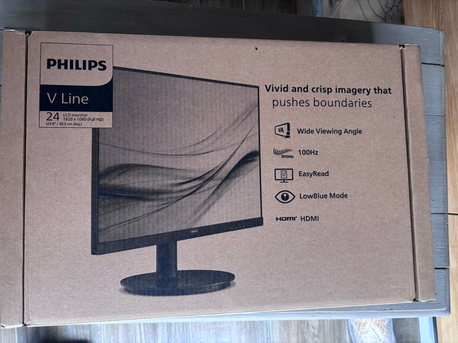 Philips V Line monitor, HDMI, VA, Nieuw, Full HD