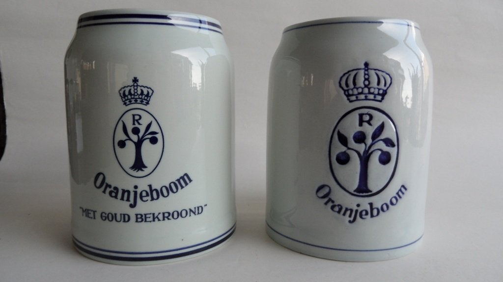 Oranjeboom bier pullen 2 x "met goud bekroond", Verzenden, Zo goed als nieuw, Pul(len), Oranjeboom