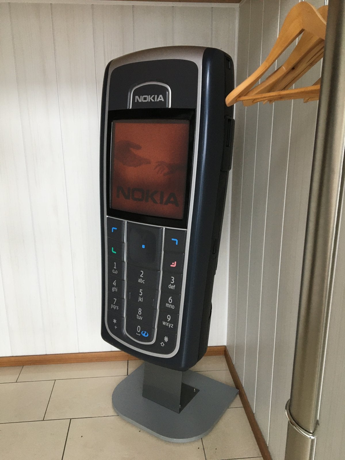 Levensgrote nokia 6230 reclameobject mancave eyecatcher, Ophalen, Zo goed als nieuw, Reclamebord
