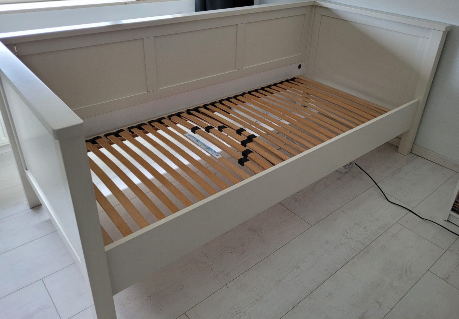 bedbank 90x200 shakery, incl lattenbodem, Ophalen, 85 tot 100 cm, Zo goed als nieuw, Matras