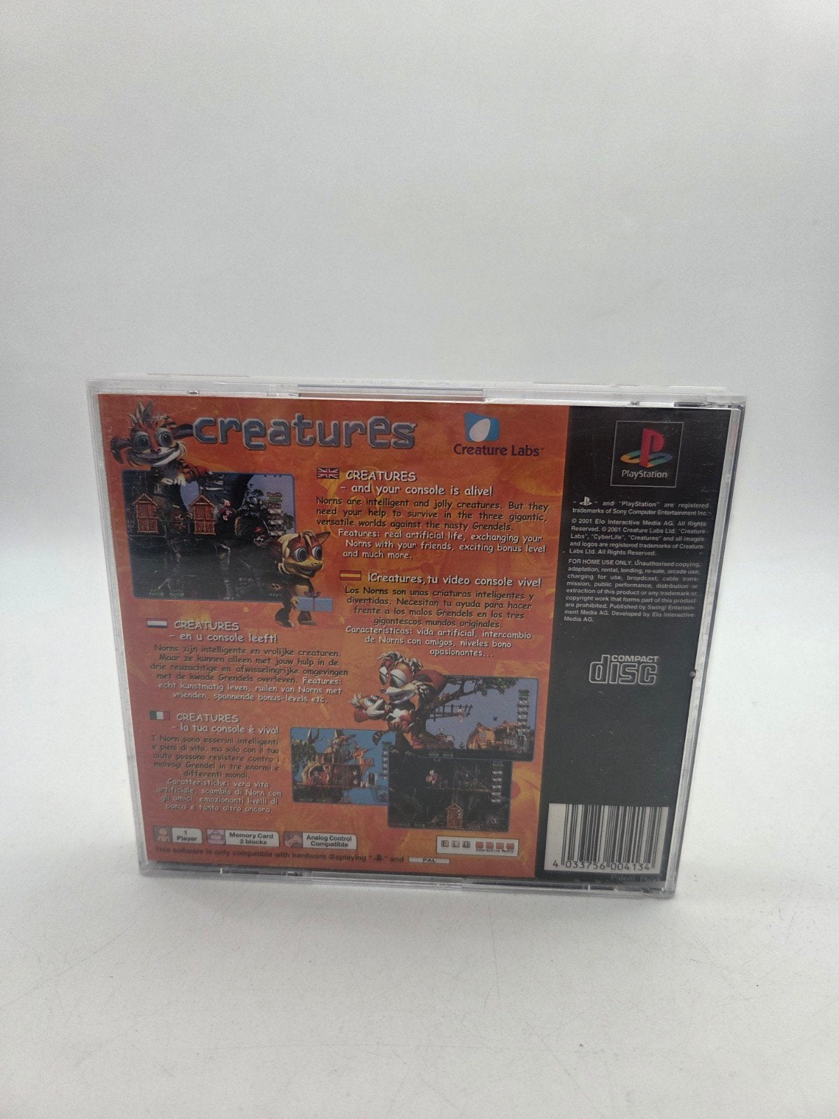 Creatures - PlayStation 1 (PS1) PAL, Mindscape, 1 speler, Onbekend, Ophalen of Verzenden