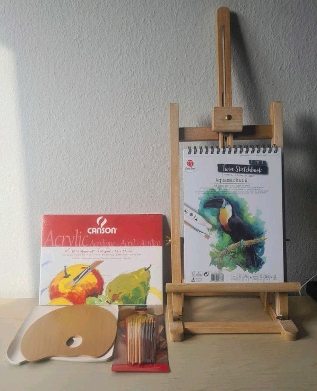 Tafelezel met schiler benodigheden. Zgan!, Ophalen of Verzenden, Zo goed als nieuw, Ezel