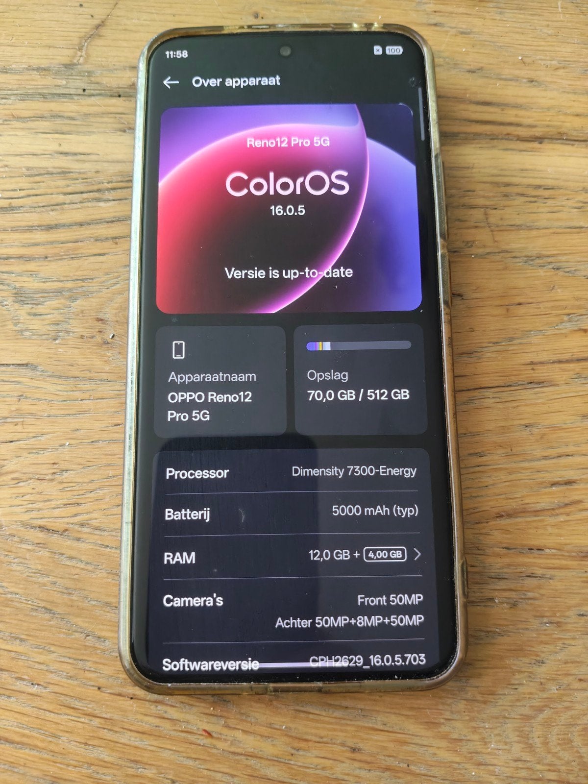 OPPO Reno12 Pro 5G - 512GB opslag, 12GB RAM, Ophalen of Verzenden