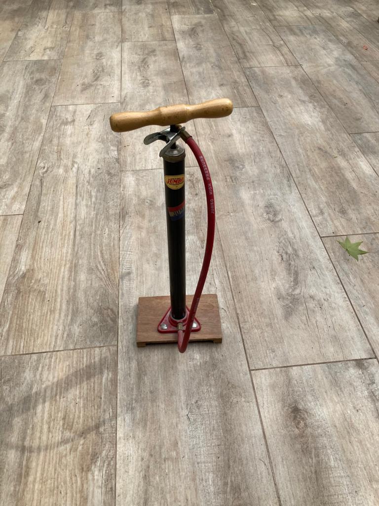Jumbo fietspomp, Ophalen, Gebruikt
