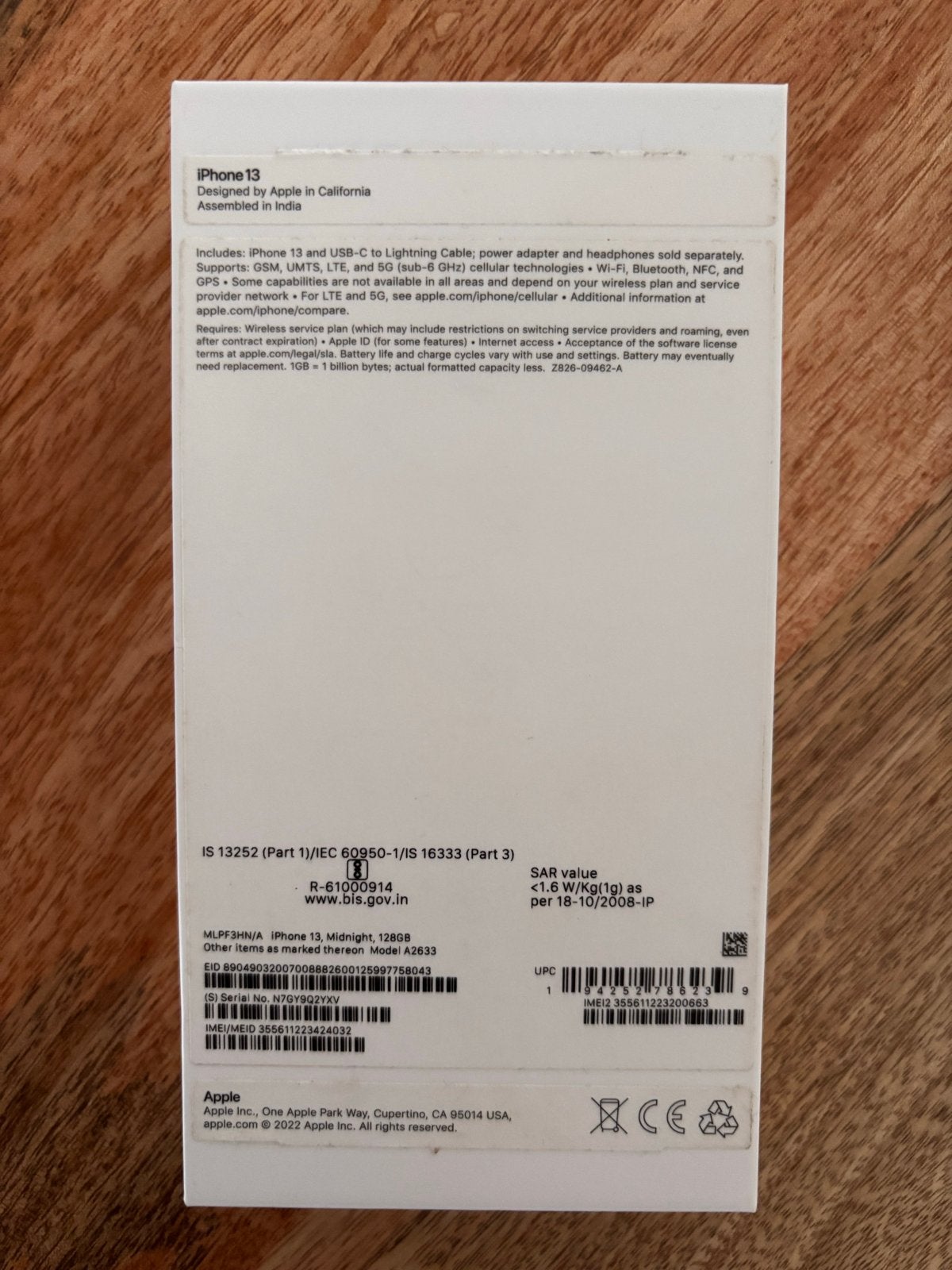Foto 5 van Apple iPhone 13 Midnight 128GB
