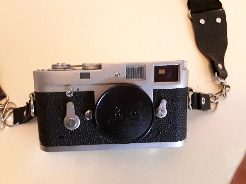 Leica M2 body met 3 losse objectieven endiverse accessoires, Ophalen, Gebruikt, Compact, Leica