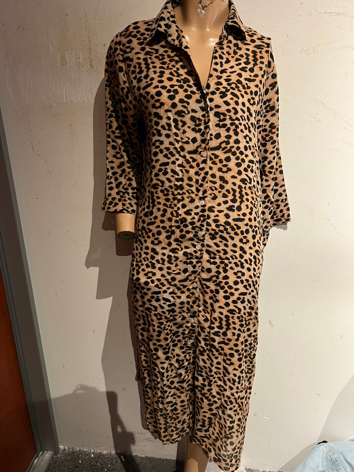 CALZEDONIA jurk maat m zgan, Maat 38/40 (M), Bruin, Ophalen of Verzenden, Zo goed als nieuw