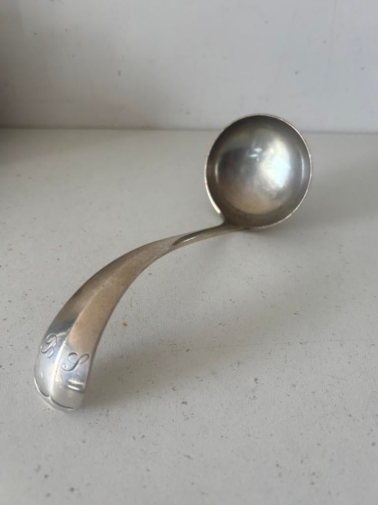 Haags lofje - lepel, Antiek en Kunst, Verzenden, Zilver