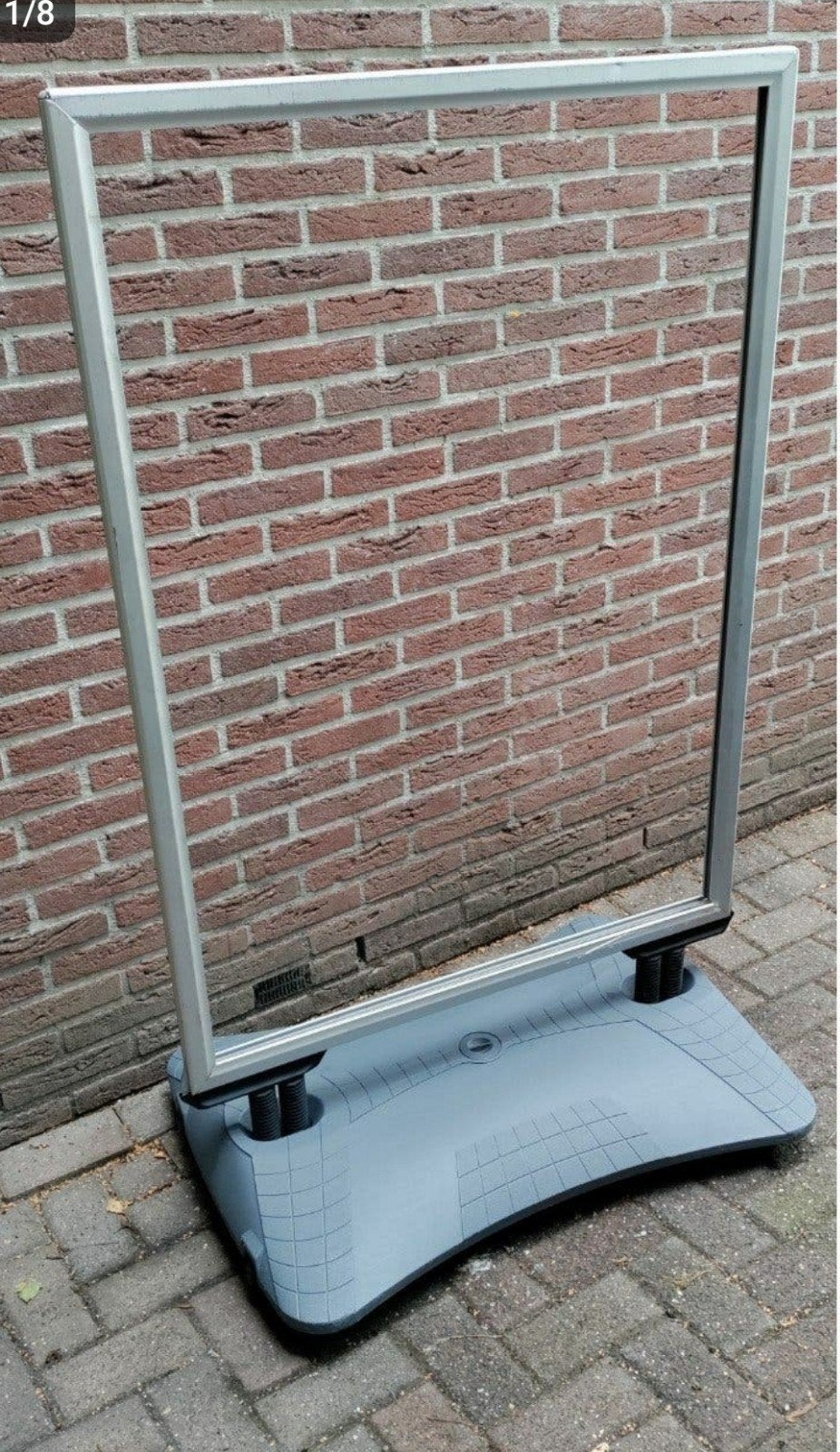 Stoepbord,Posterstandaard,Reclame,waaibord,Aluminium,stoep, Ophalen, Gebruikt, Reclamebord