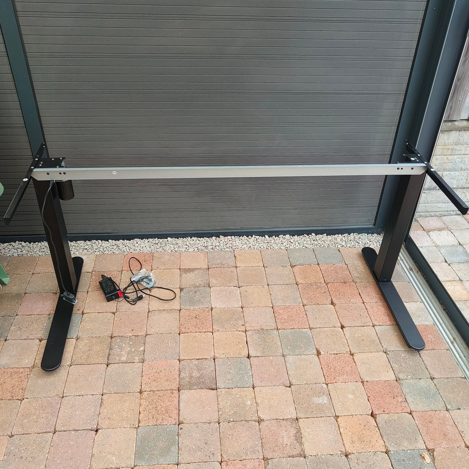 buro onderstel, Huis en Inrichting, Bureaus, Ophalen, Zwart, 160 cm, Metaal