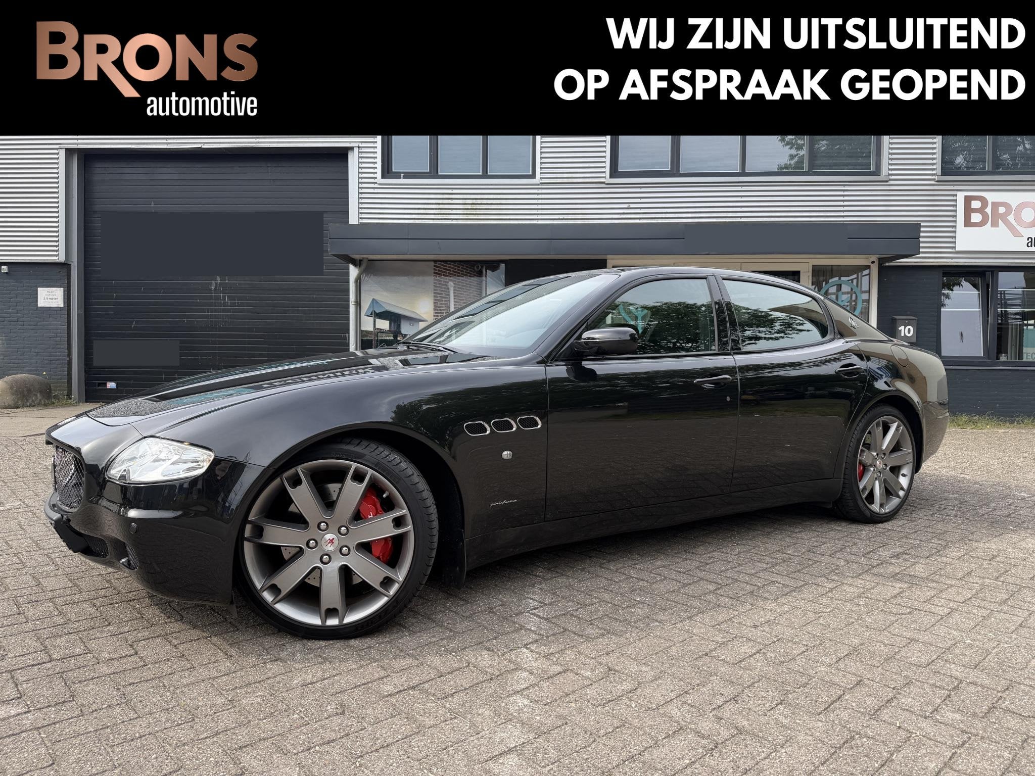 Maserati Quattroporte 4.2, Auto's, Automaat, Gebruikt, 8 cilinders, Zwart