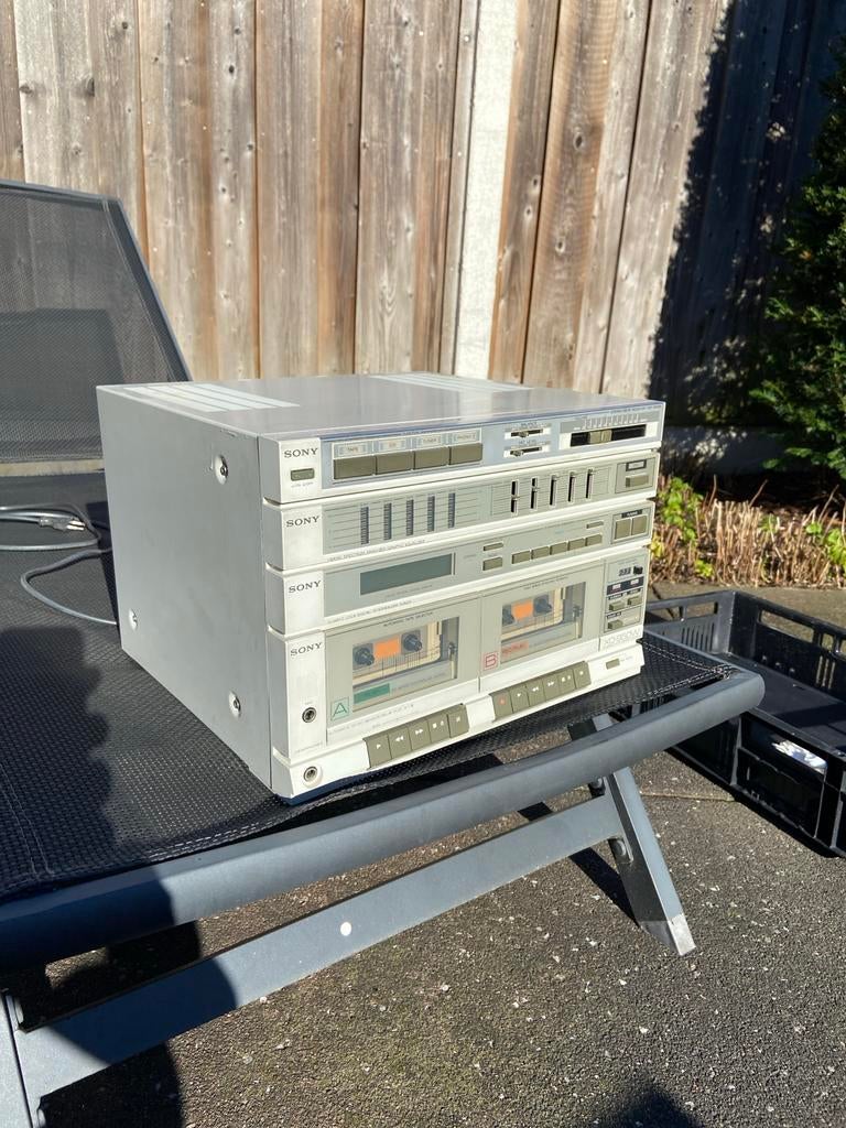 Vintage Sony Hifi Set - Cassettedeck, Tuner, Equalizer, Audio, Tv en Foto, Stereo-sets, Ophalen, Gebruikt, Cassettedeck, Losse componenten