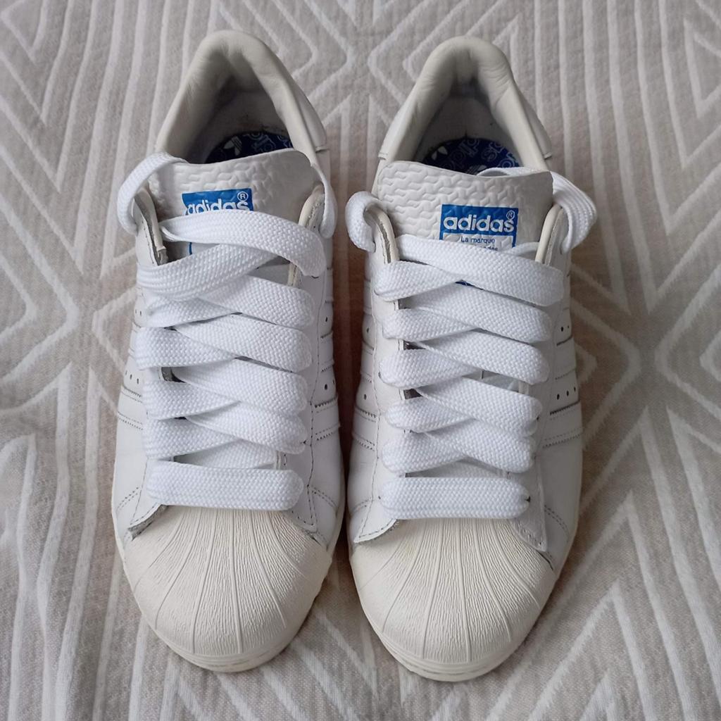 Witte Adidas Superstar Sneakers - Maat 41, Ophalen of Verzenden, Zo goed als nieuw, Wit