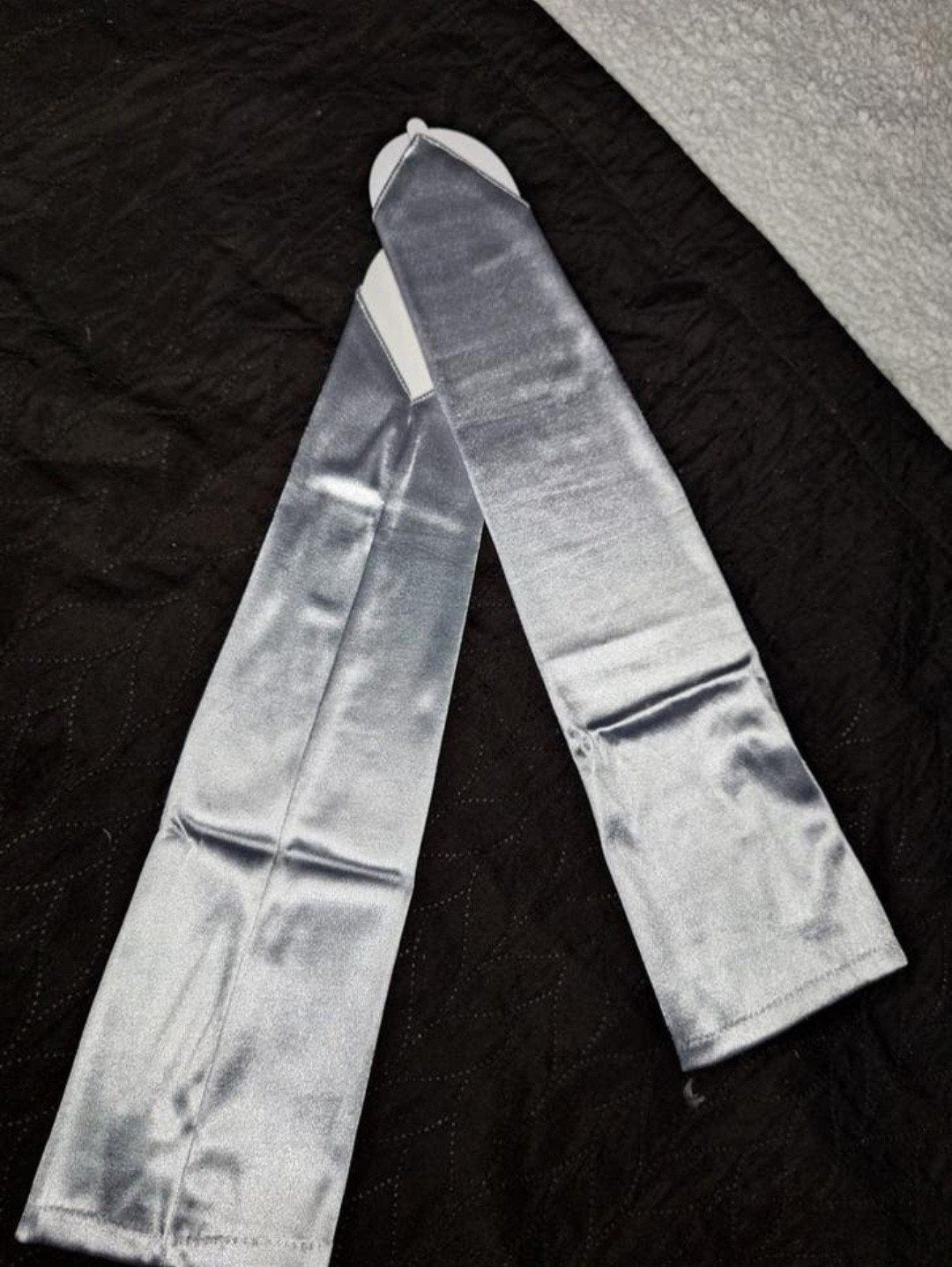 Elegante zilverkleurige vingerloze handschoenen 45 cm, Ophalen of Verzenden, Nieuw, Zilver, Accessoires
