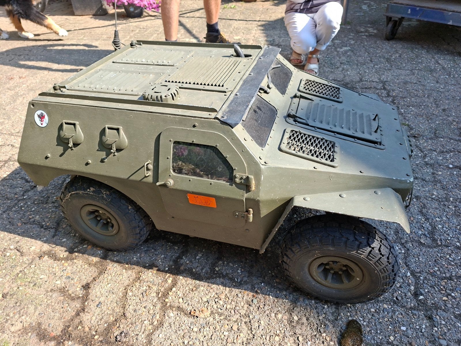 Grote RC Jeep met benzinemotor - Volledig aluminium, Ophalen of Verzenden, Gebruikt, Auto offroad