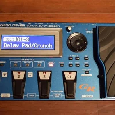 Roland GR-55 gitaarsynthesizer met GK-3 pickup en MIDI kabel, Ophalen of Verzenden, Gebruikt