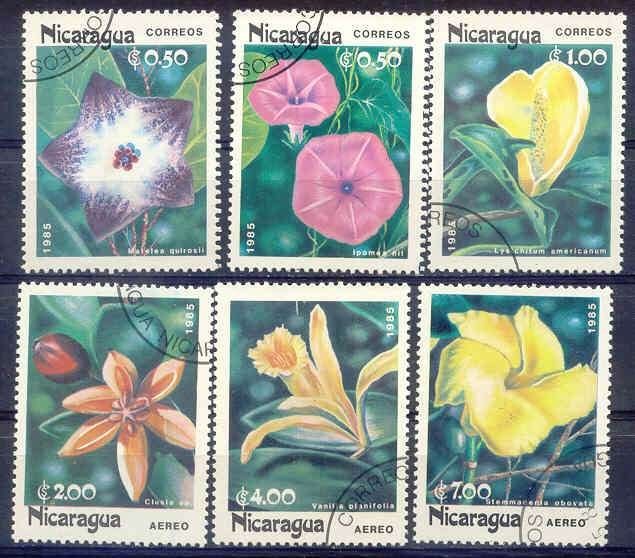 Nicaraqua 1985 M2586I -2591I gest., Ophalen of Verzenden, Gestempeld, Midden-Amerika