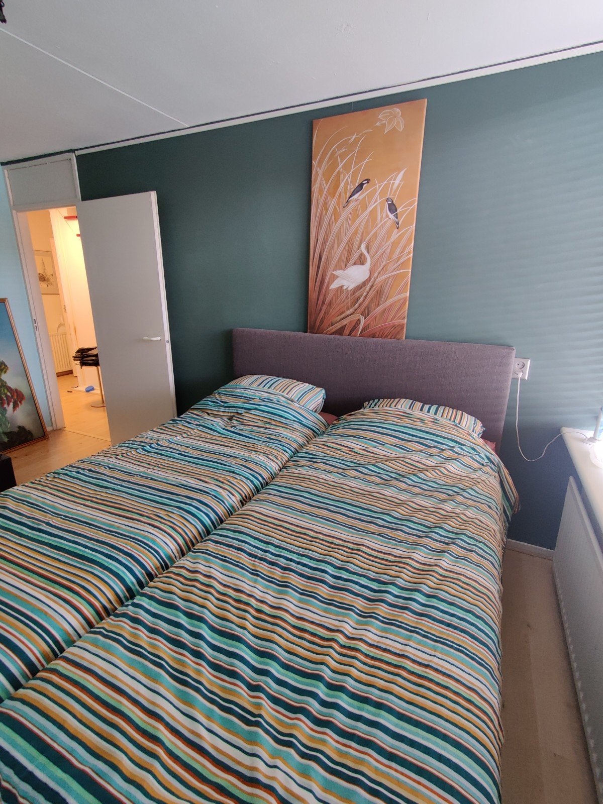 Boxsprings 160x200 met opbergruimte, z.g.a.n. (logeerbed), Ophalen