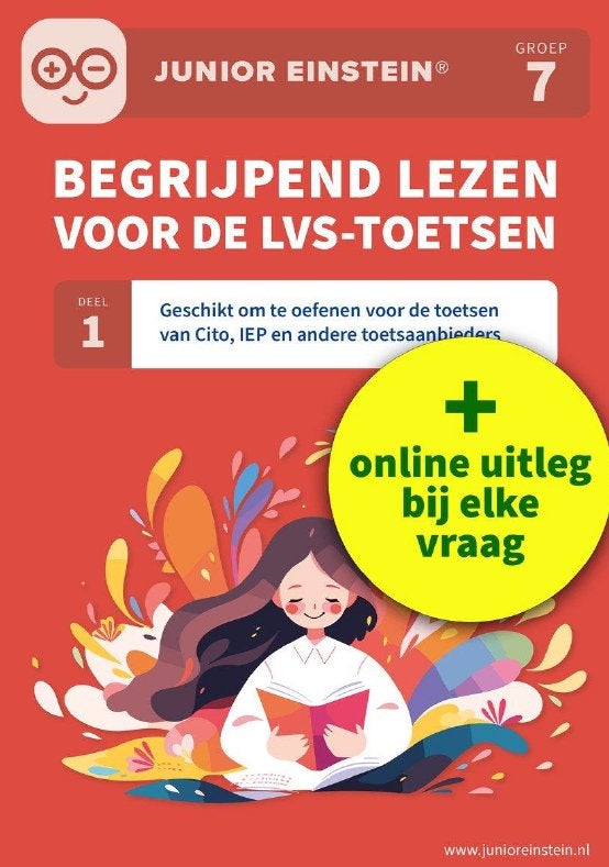 Begrijpend lezen voor de LVS-toetsen deel 1 (groep 7), Boeken, Schoolboeken, Ophalen, Zo goed als nieuw, Overige niveaus, Nederlands