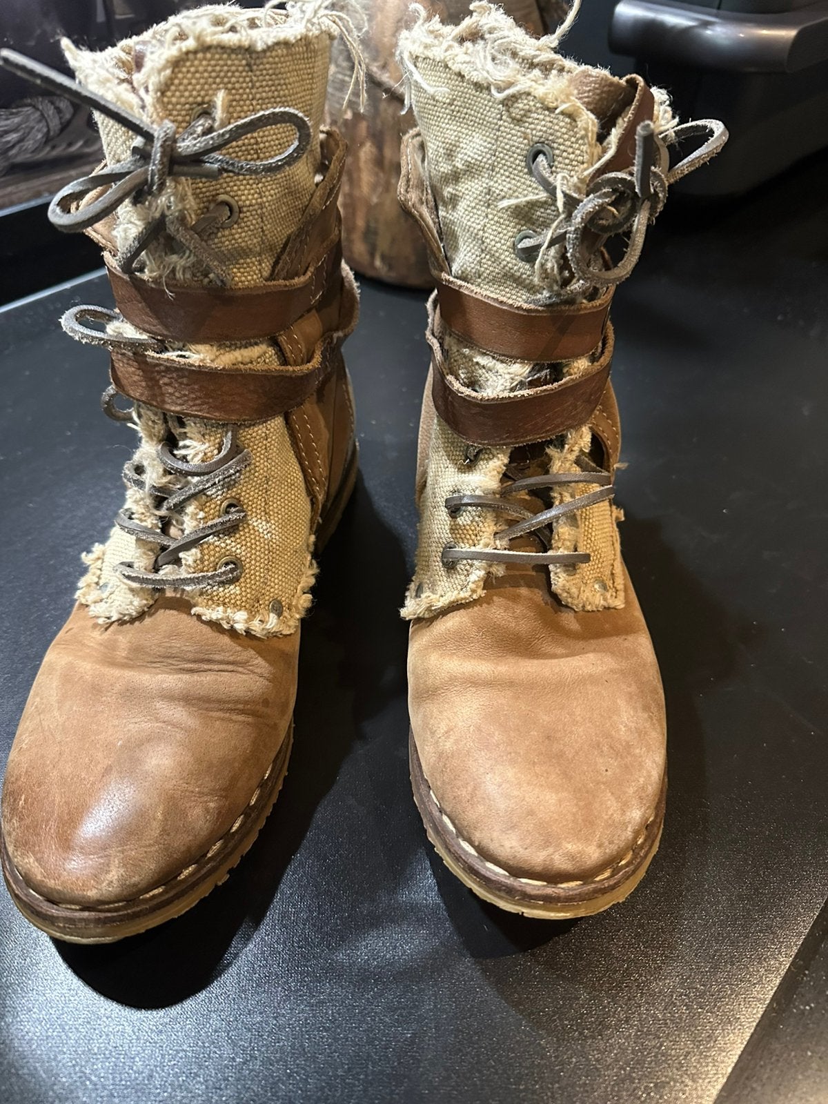 Geweldig stoere boots van het merk airstep A.S. 98 maat 39, Beige, Lage of Enkellaarzen, Ophalen of Verzenden, Gedragen