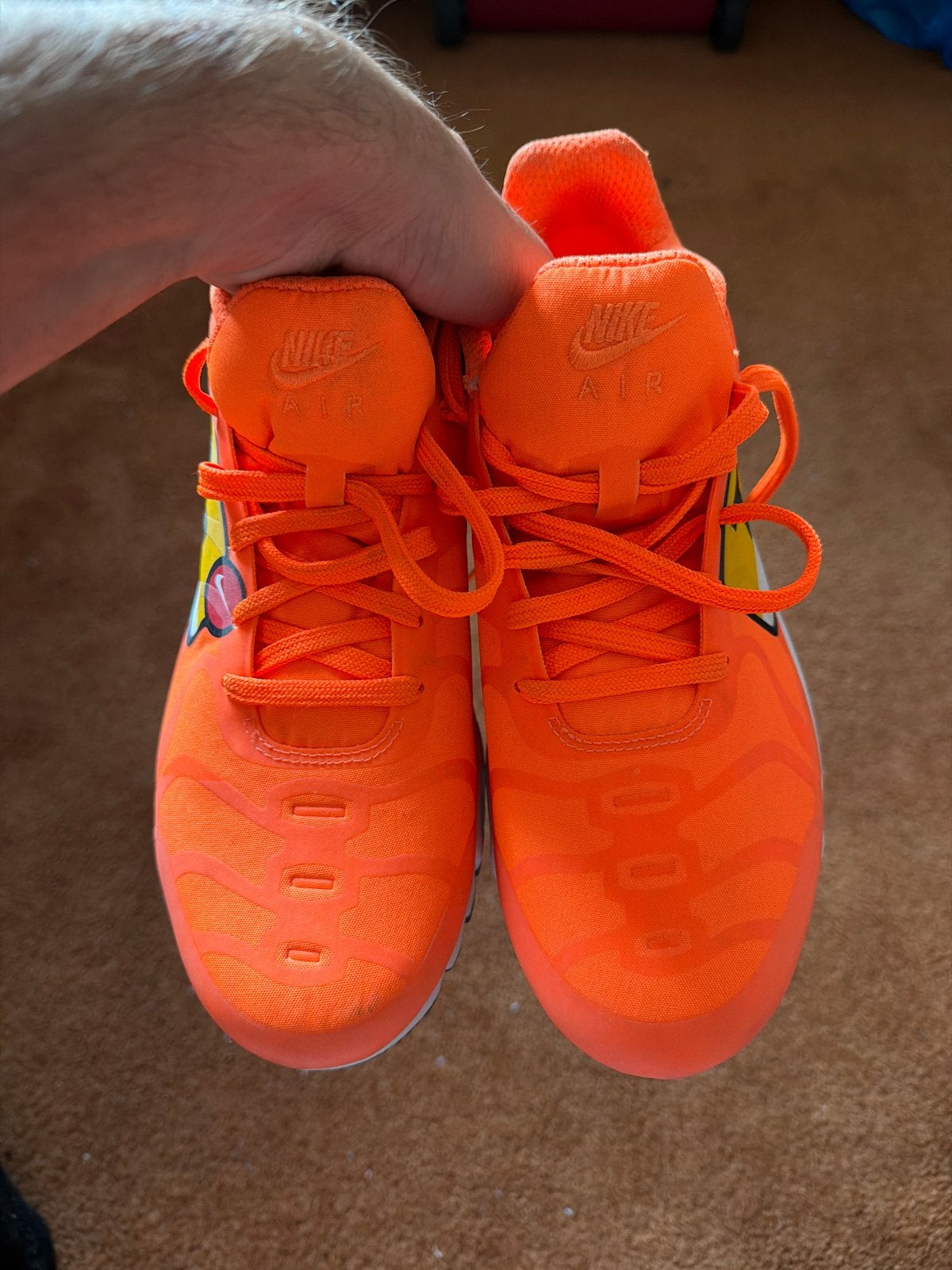 Nike Air Max Plus TN Oranje Sneakers - Maat 42.5, Ophalen of Verzenden, Gedragen, Overige kleuren, Sneakers of Gympen