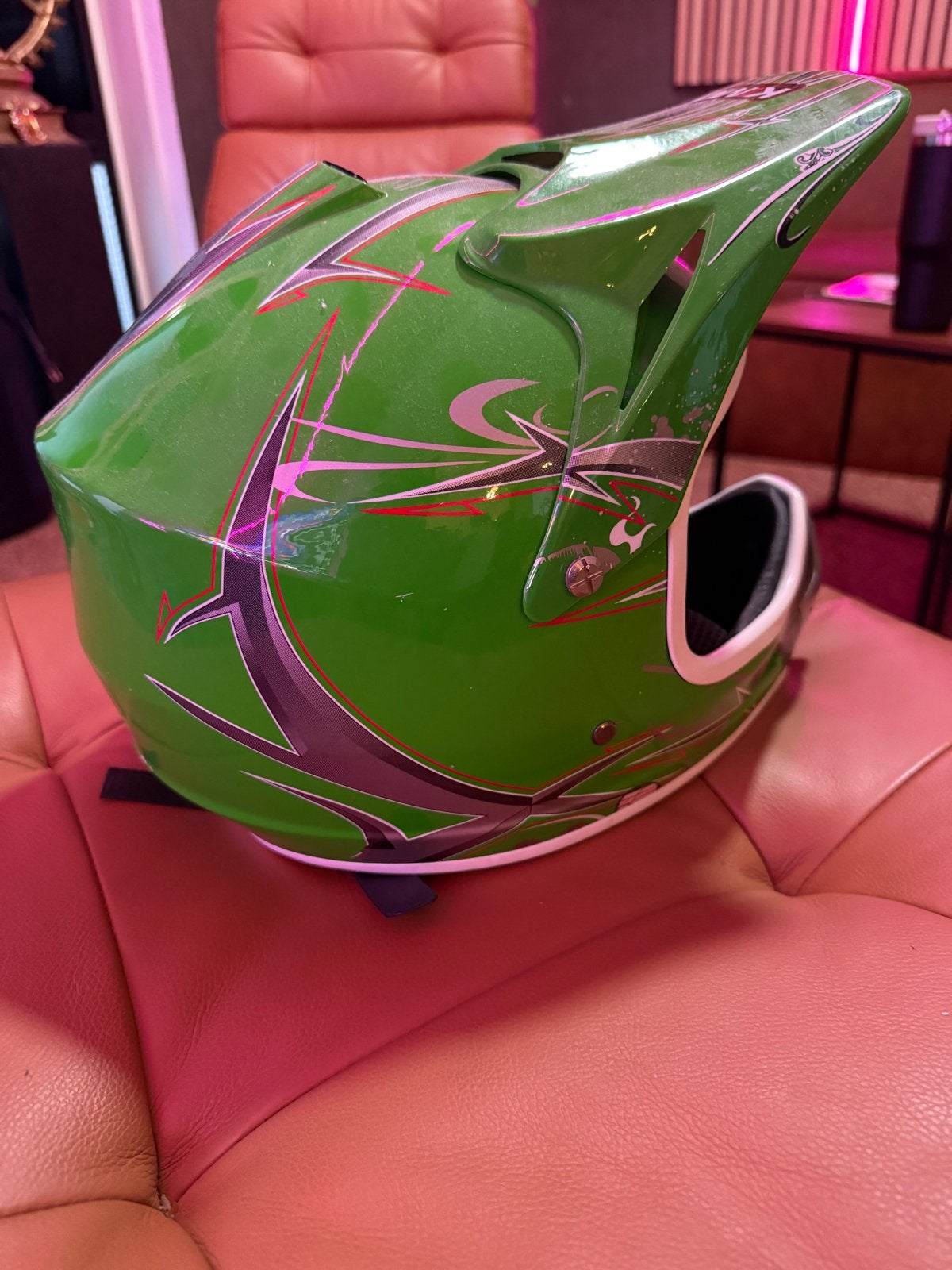 Kimo Offroadhelm - Zo goed als nieuw!, Ophalen, Tweedehands, Offroadhelm, Overige merken