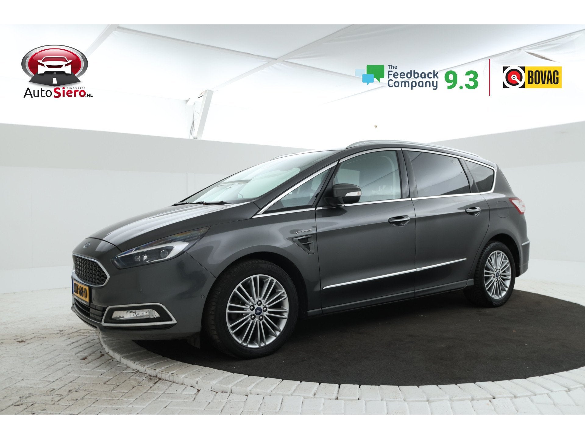 Ford S-Max 2.0 EcoBlue Bi-Turbo Vignale 177Pk, Navigatie, Le, Auto's, 12 maanden, Gebruikt, Euro 6, 4 cilinders