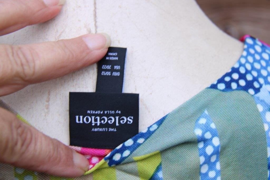 Jurk gekleurd Ulla Popken mt 50/52 Vaste prijs, Overige kleuren, Jurk, Ulla Popken, Ophalen of Verzenden