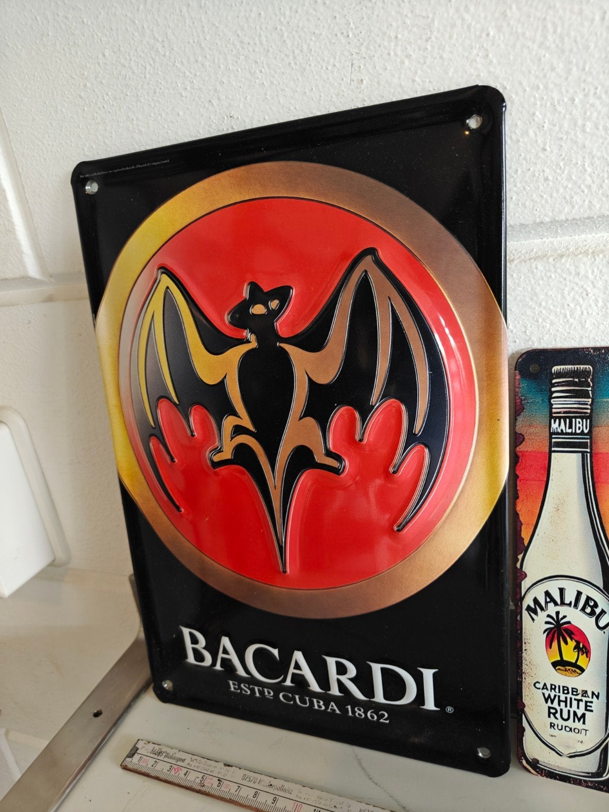 Set van 5 Metalen Mancave borden nu 20 euro bij elkaar, Reclamebord, Ophalen of Verzenden, Zo goed als nieuw, X