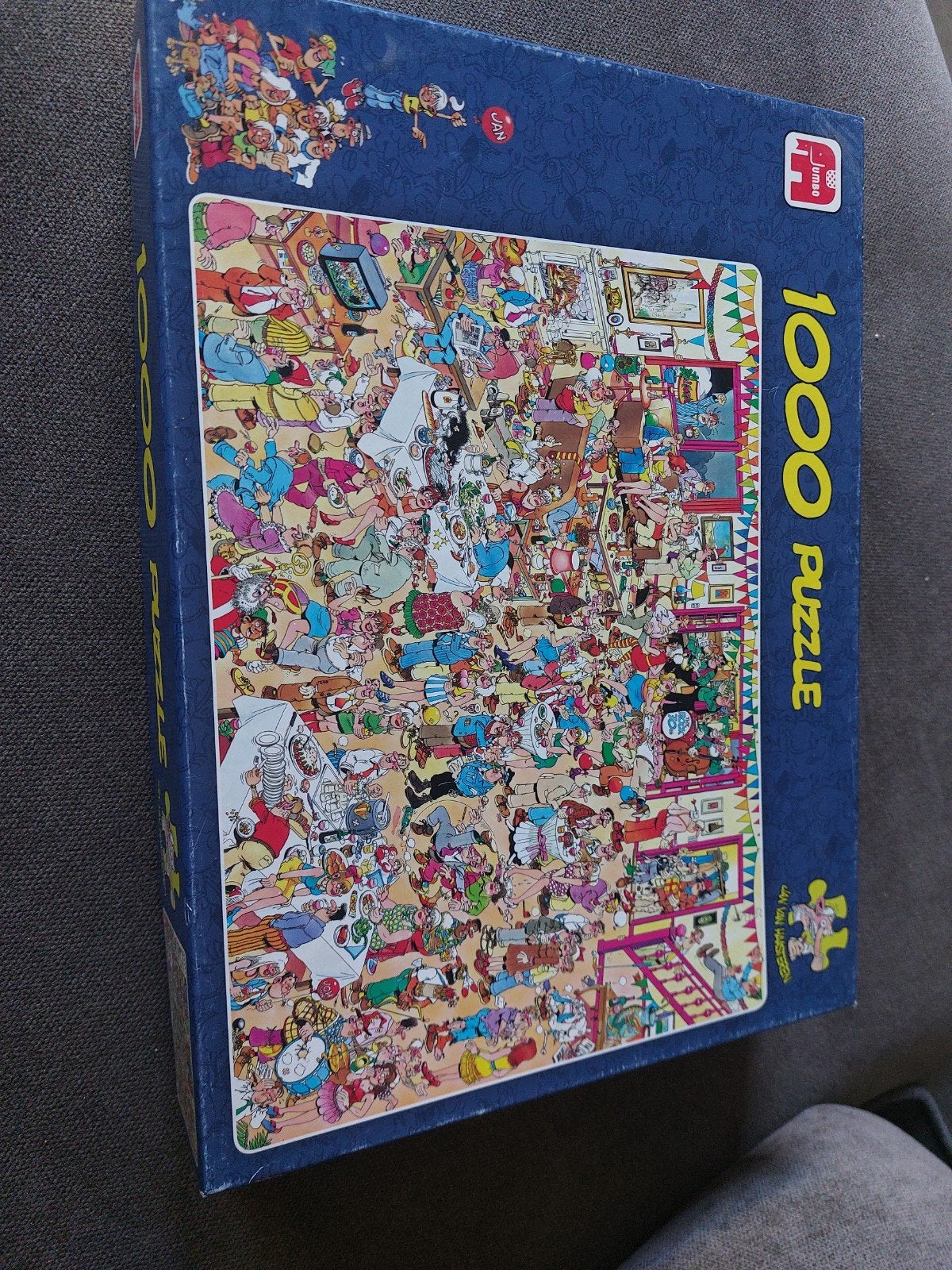Jan van Haasteren 1000 stukjes puzzel - De Bruiloft, Ophalen of Verzenden, 500 t/m 1500 stukjes, Zo goed als nieuw, Legpuzzel