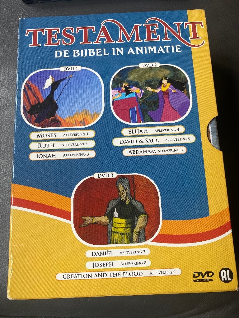 Testament: De Bijbel in Animatie - Complete Serie DVD Box, Alle leeftijden, Nederlands, Overige genres, Zo goed als nieuw