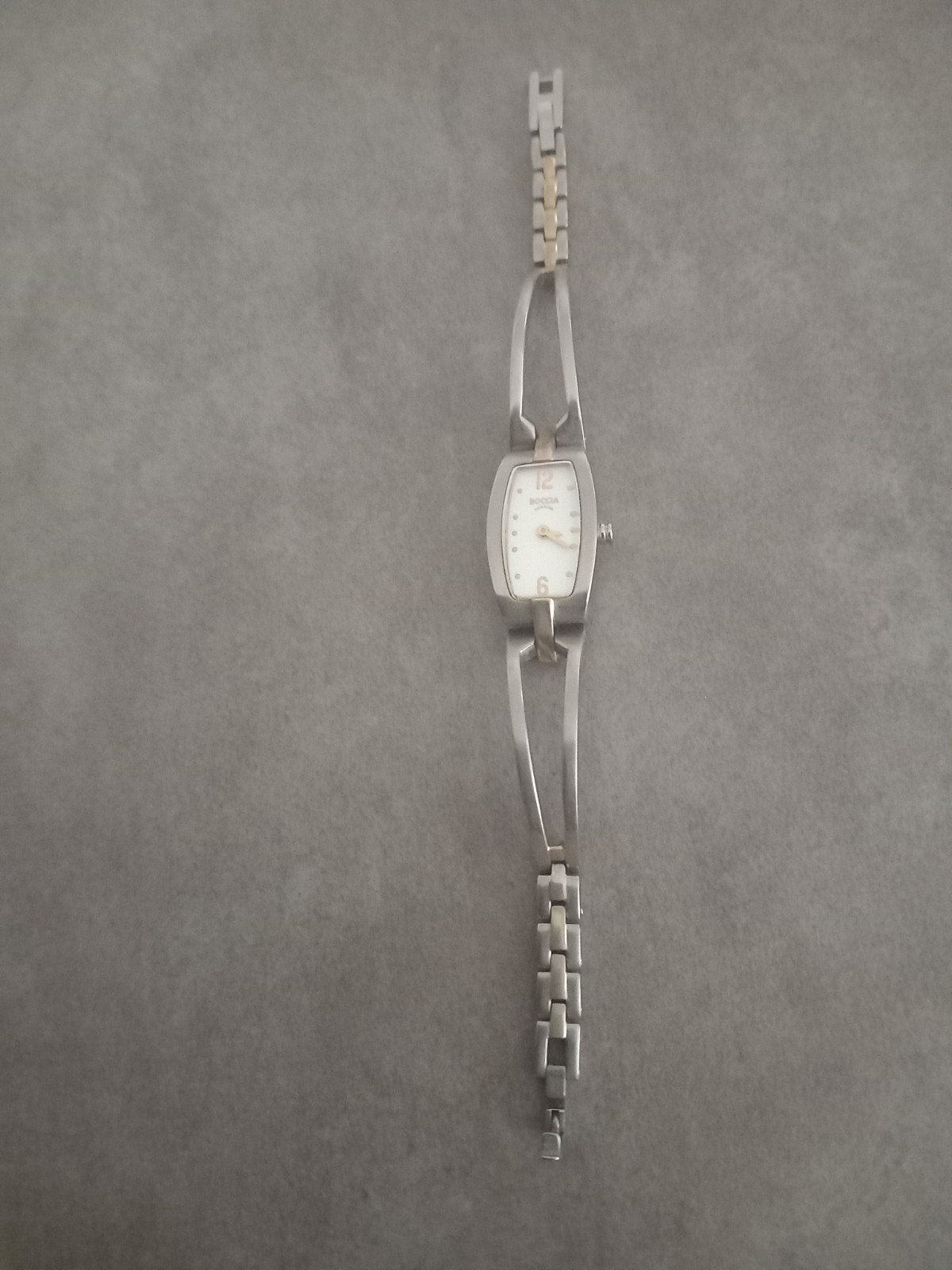 Boccia horloge - werkend - dames - bicolour- 18cm, Verzenden, Gebruikt, Staal, Overige merken