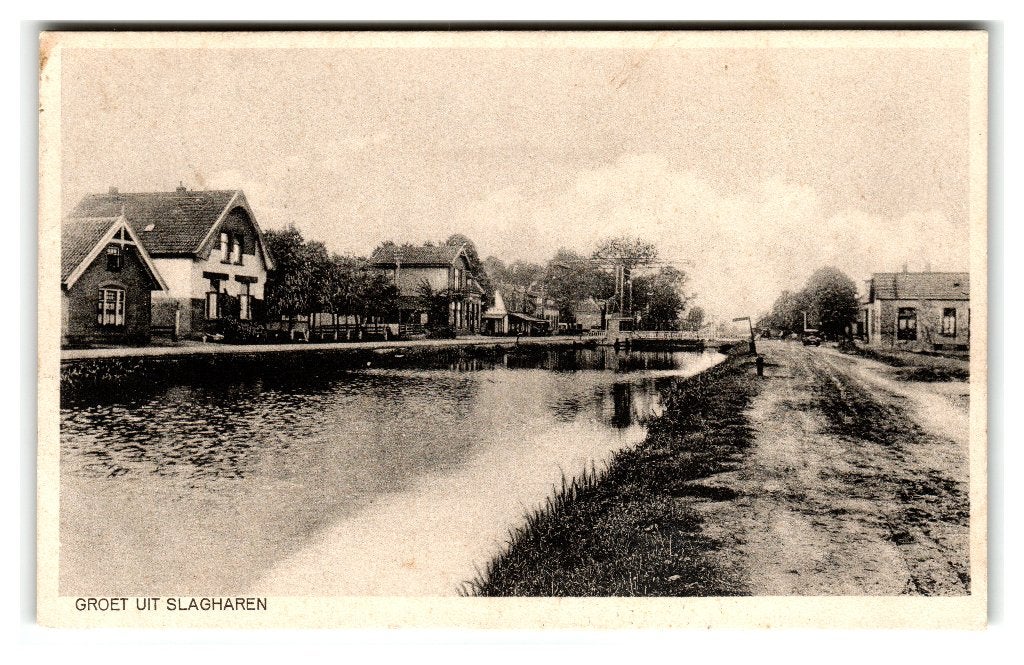 Slagharen, Groet uit Slagharen, Verzenden, 1920 tot 1940, Gelopen, Overijssel