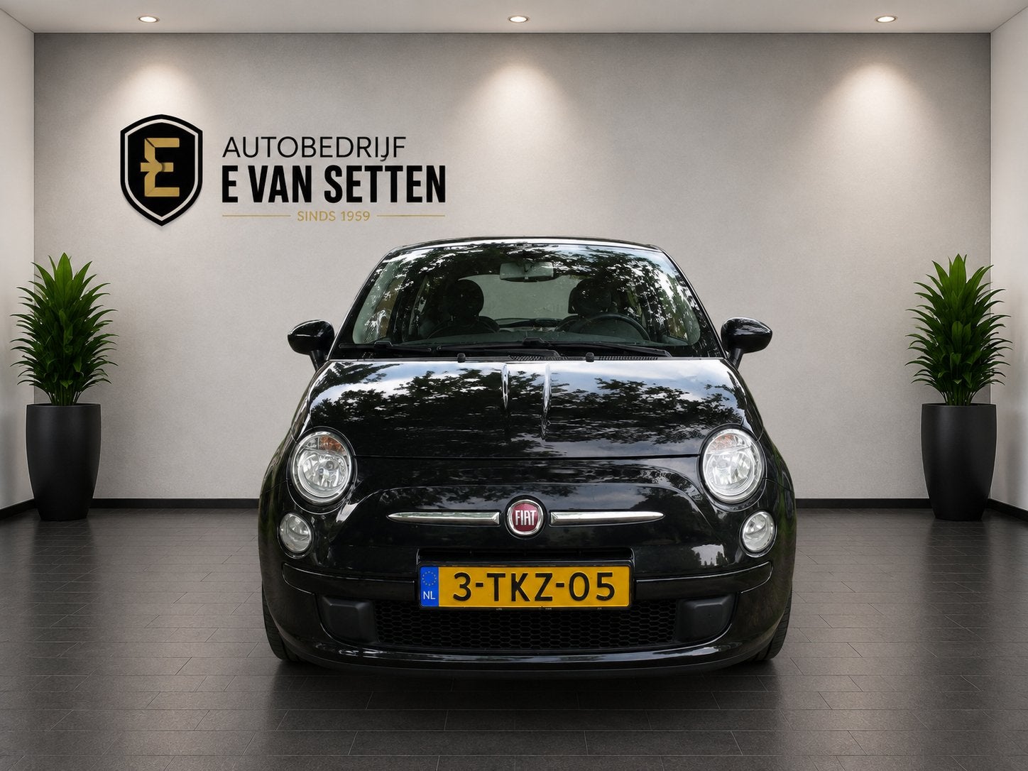 Fiat 500 1.0 TwinAir Airco/PDC/NAP, Auto's, Stof, Gebruikt, 840 kg, Zwart