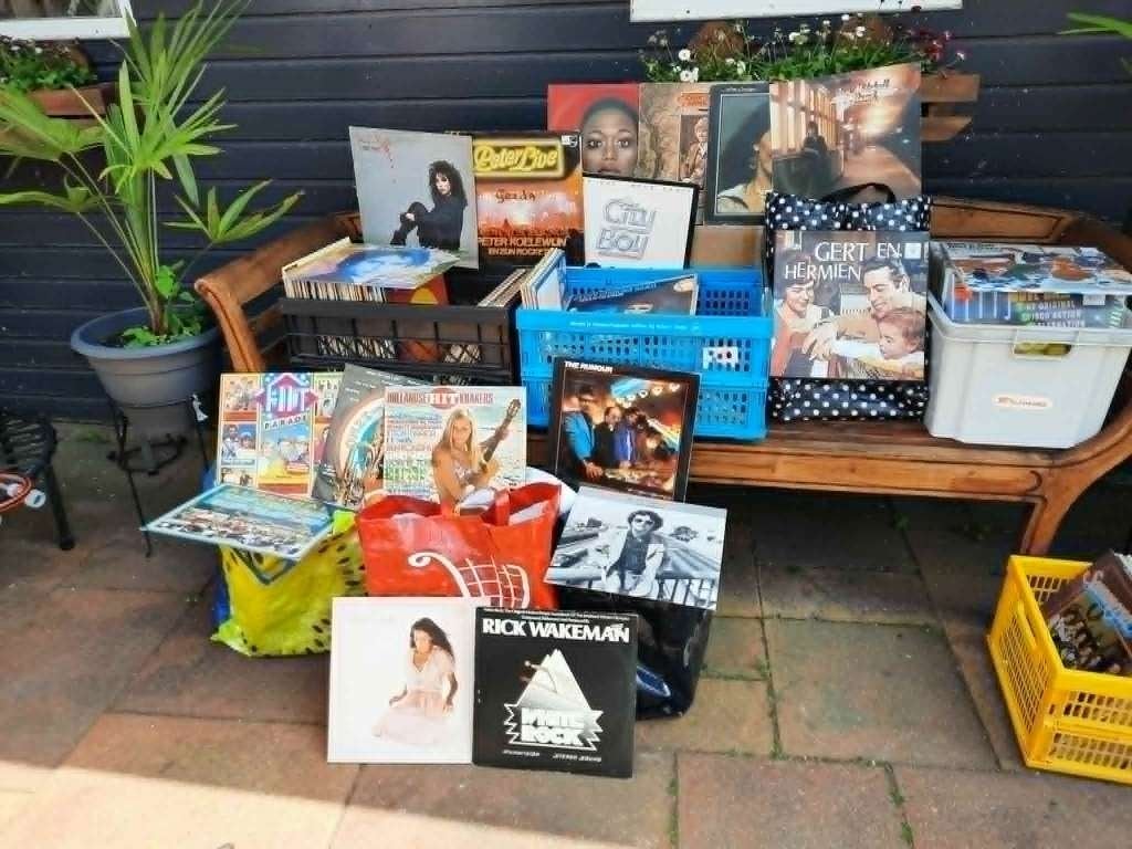 PARTIJ VAN 435 GEBRUIKTE LP'S, Cd's en Dvd's, Ophalen, Gebruikt, 12 inch