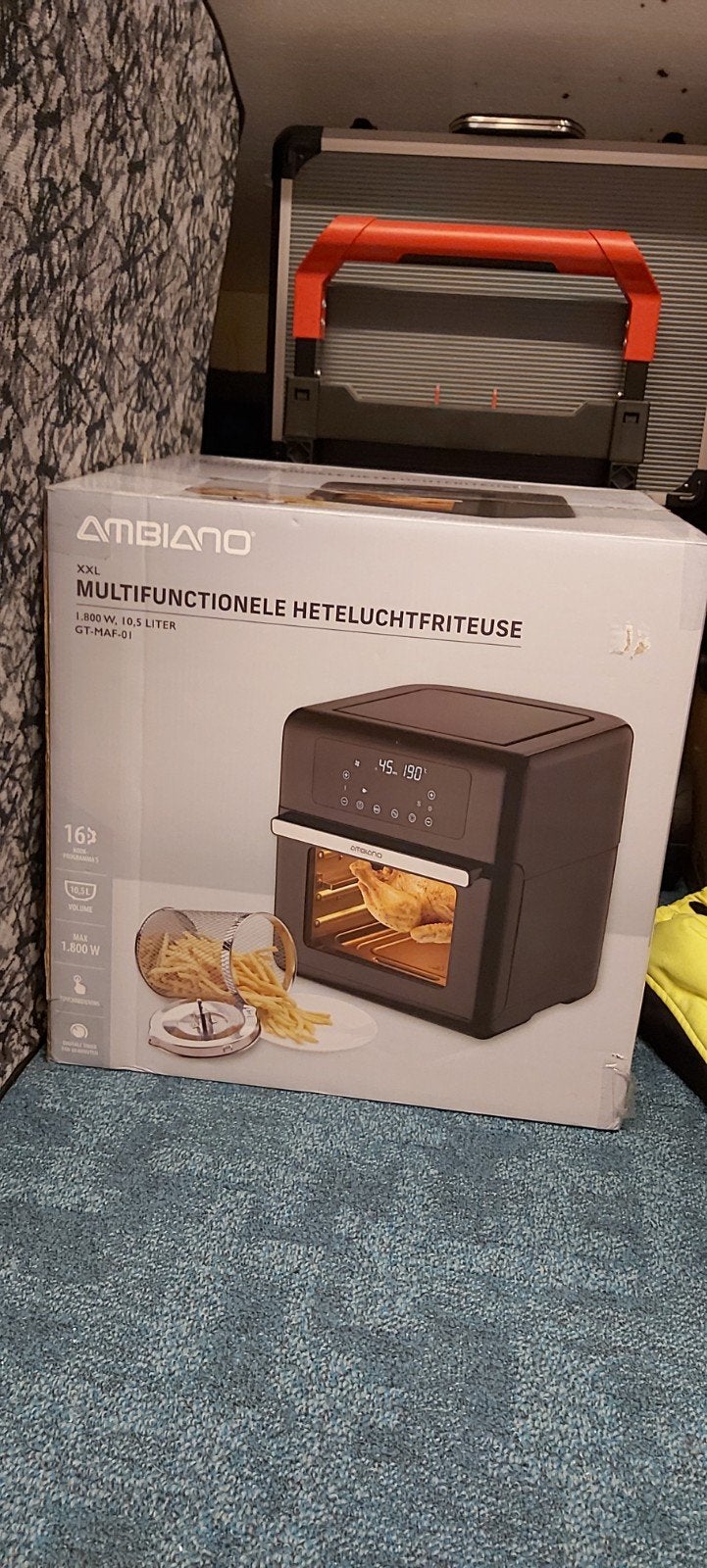 Hetelucht friteuse/airfryer xxl, Witgoed en Apparatuur, Ophalen, Airfryer XXL, 1500 gram of meer