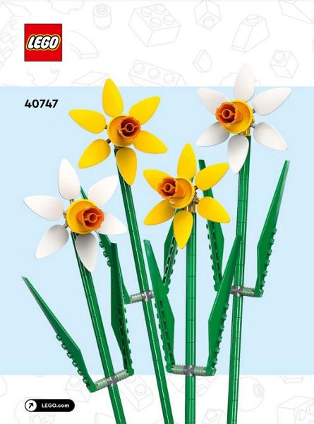 Lego | Bloemenserie | Narcissen | 40747, Lego, Overige thema's, Lego, Nieuw